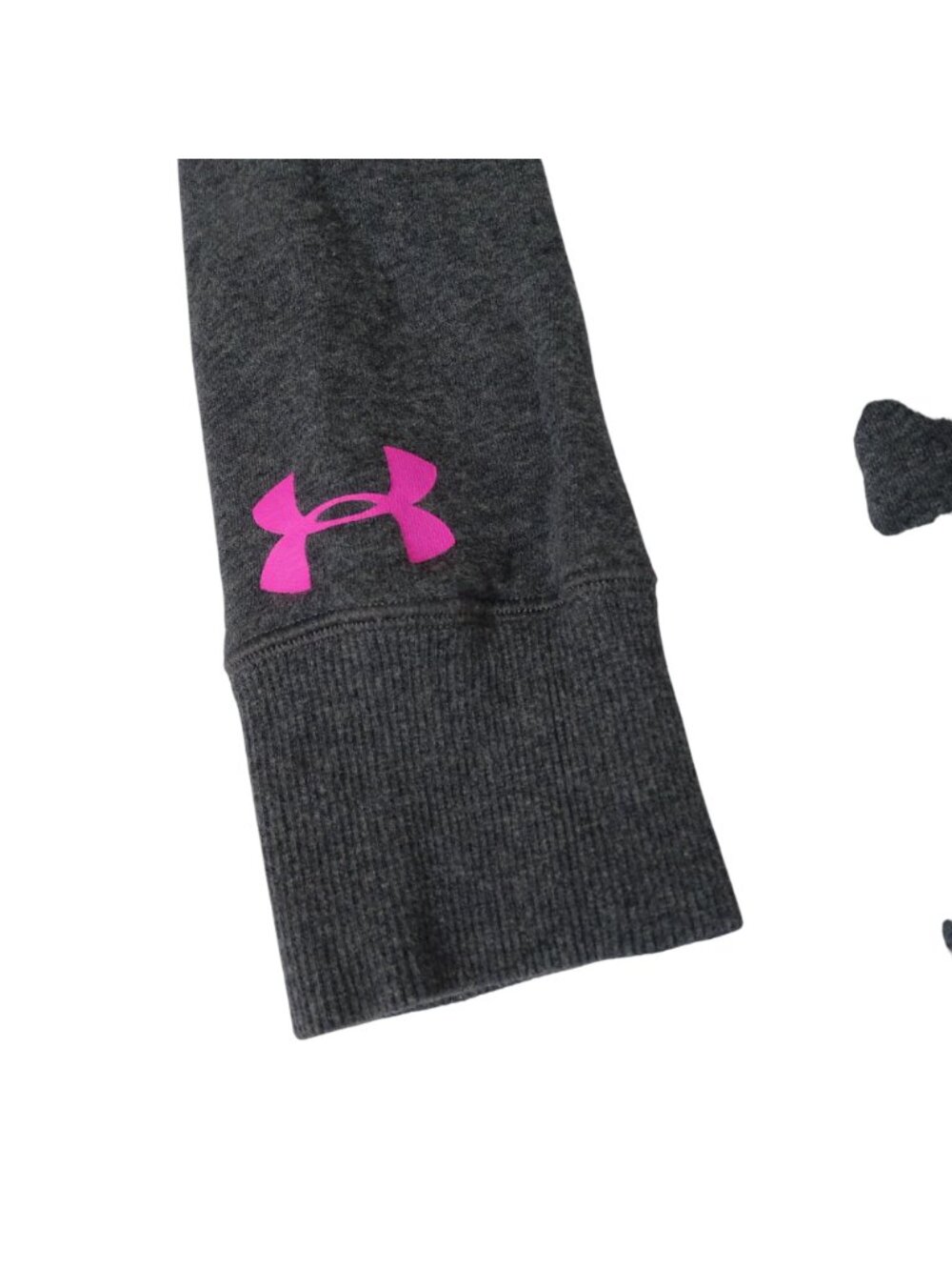 Under Armour Hoodie Pullover Sweatshirt Size M Gray Fleece Streetwear Athleisure - Picture 3 of 9